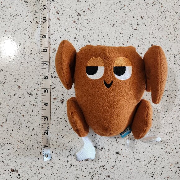 Bark TurKeith Turkey Thanksgiving Squeaky Crinkle Plush Dog Toy sz M/L - Picture 7 of 8